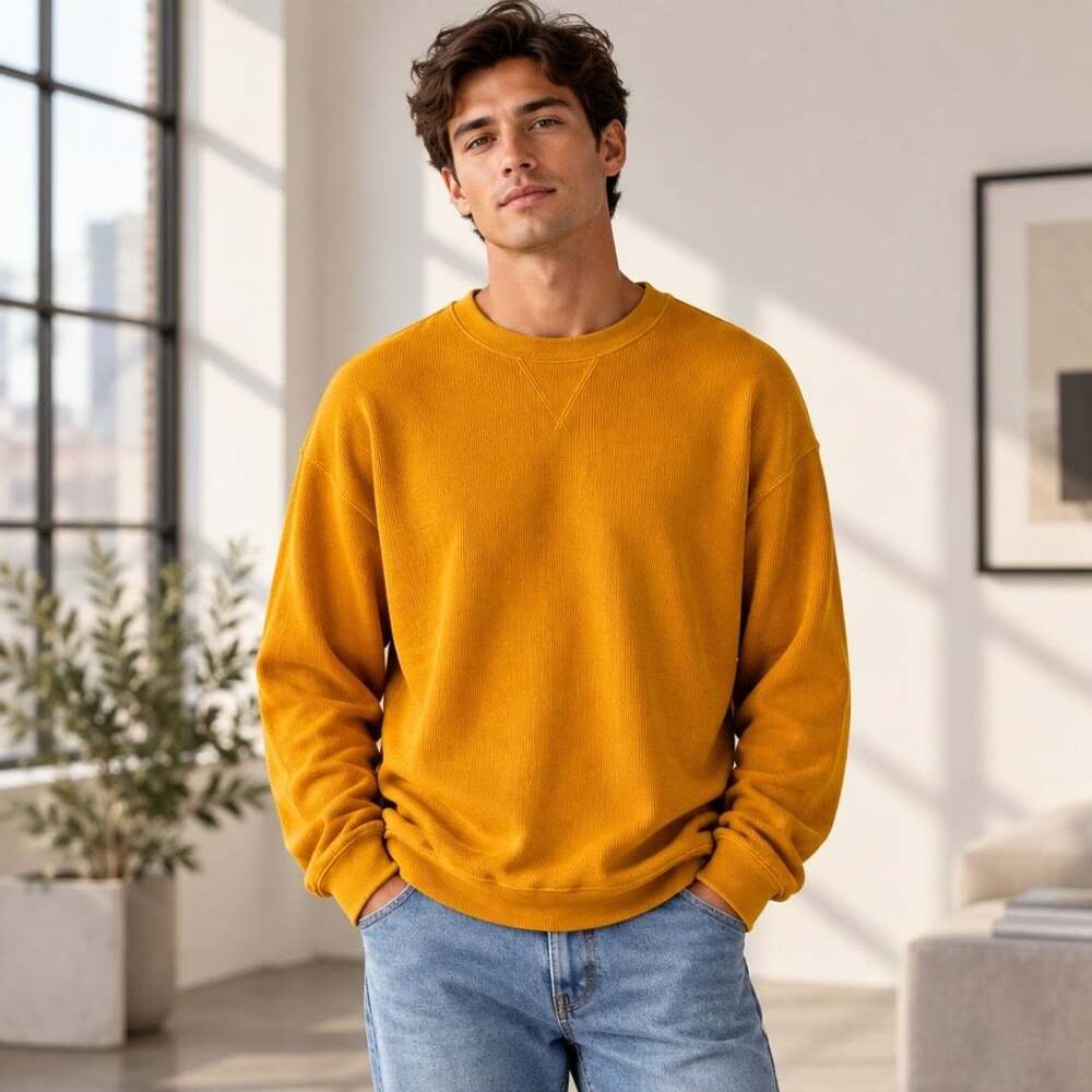Callaway Golf Sport Sweatshirt Size XXL Mustard Yellow Crewneck Pullover